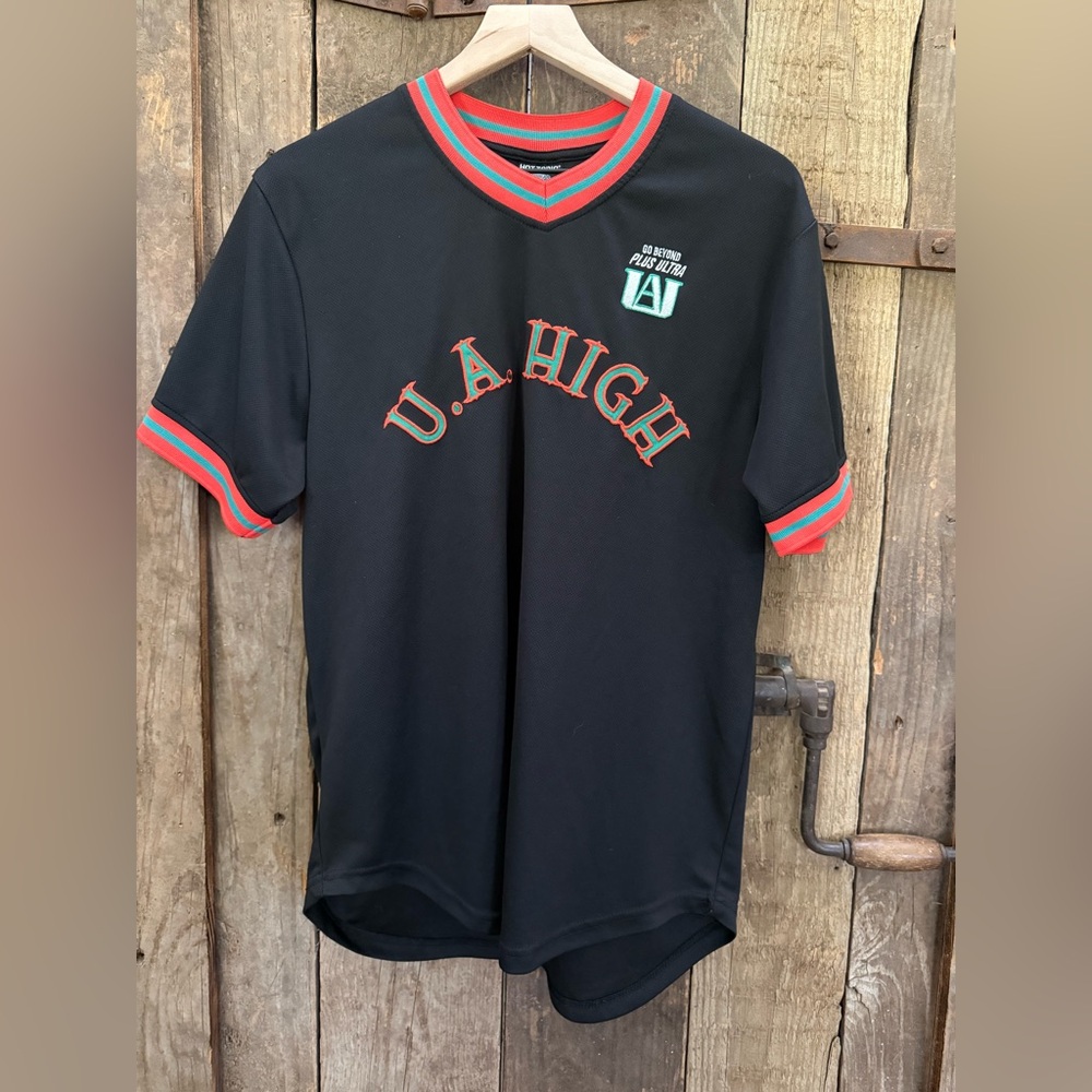 My Hero Academia Jersey Shirt Manga Anime Katsuki Bakugo 1-A UA High Men's Med.
